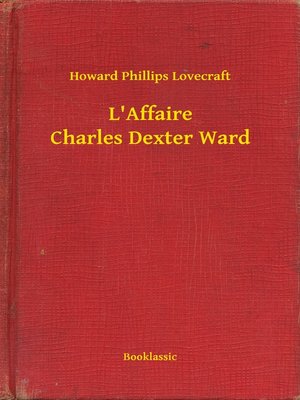 cover image of L'Affaire Charles Dexter Ward